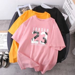 T-shirts Woman Jordan 23 Print Fashion Summer Tees